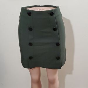 Loft Button Skirt
